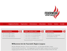 Tablet Screenshot of feuerwehr-langnau.ch